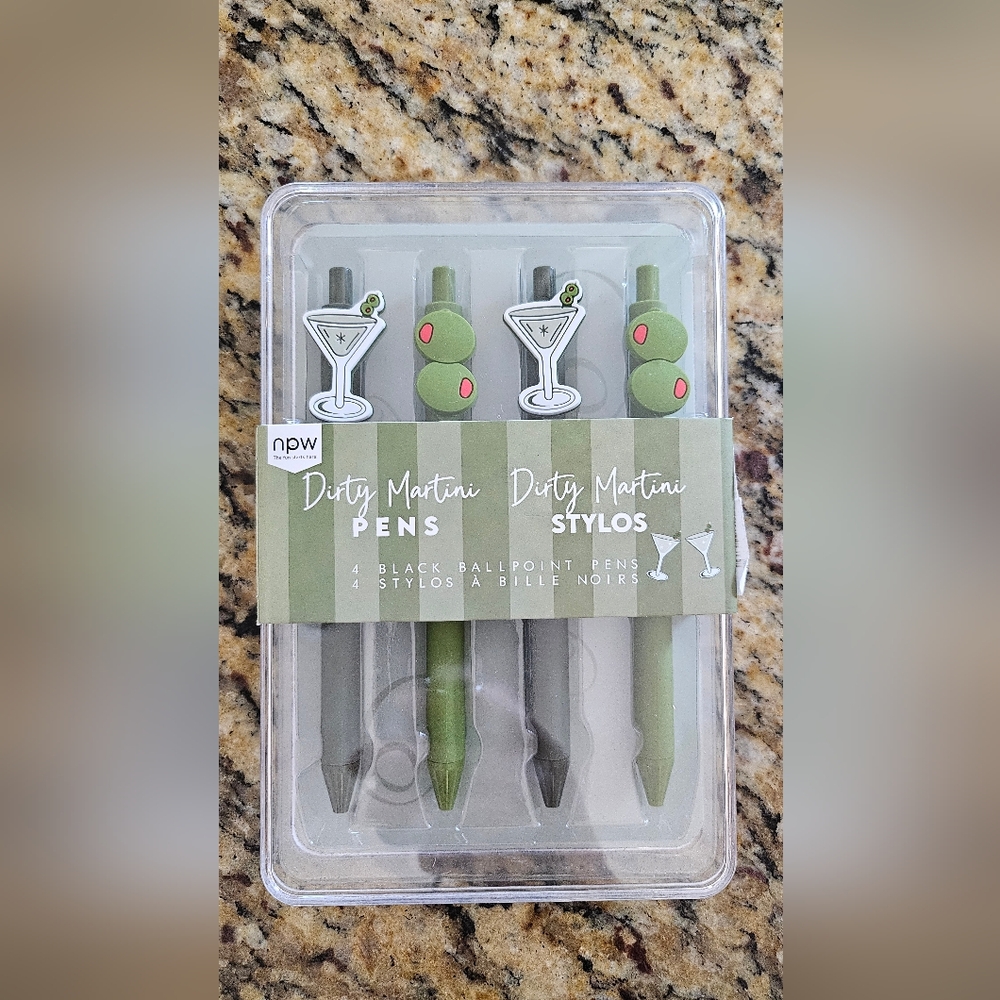 NPW Dirty Martini Pens Set NWOT